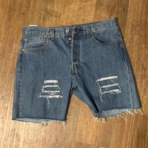 Vintage mens cut off jean shorts
